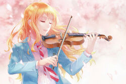 Kaori Your Lie in April Anime Music Phrase, shigatsu wa kimi no uso, cg  Artwork, fictional Character, violin png