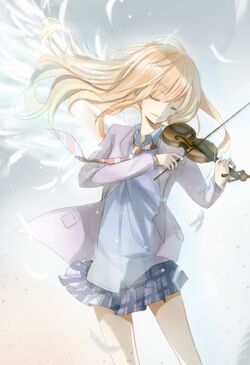 Shigatsu wa Kimi no Uso Kaori Miyazono With Violin 2, Violin Girl