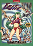Boxart of the american Sega CD port of Time Gal, showing Reika Kirishima's original appearance.