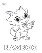 Nazboo Shimmer and Shine Coloring Page