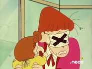 Himawari revelando la boca de Ogin