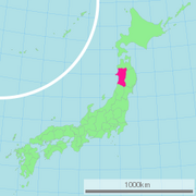 250px-Map of Japan with highlight on 05 Akita prefecture