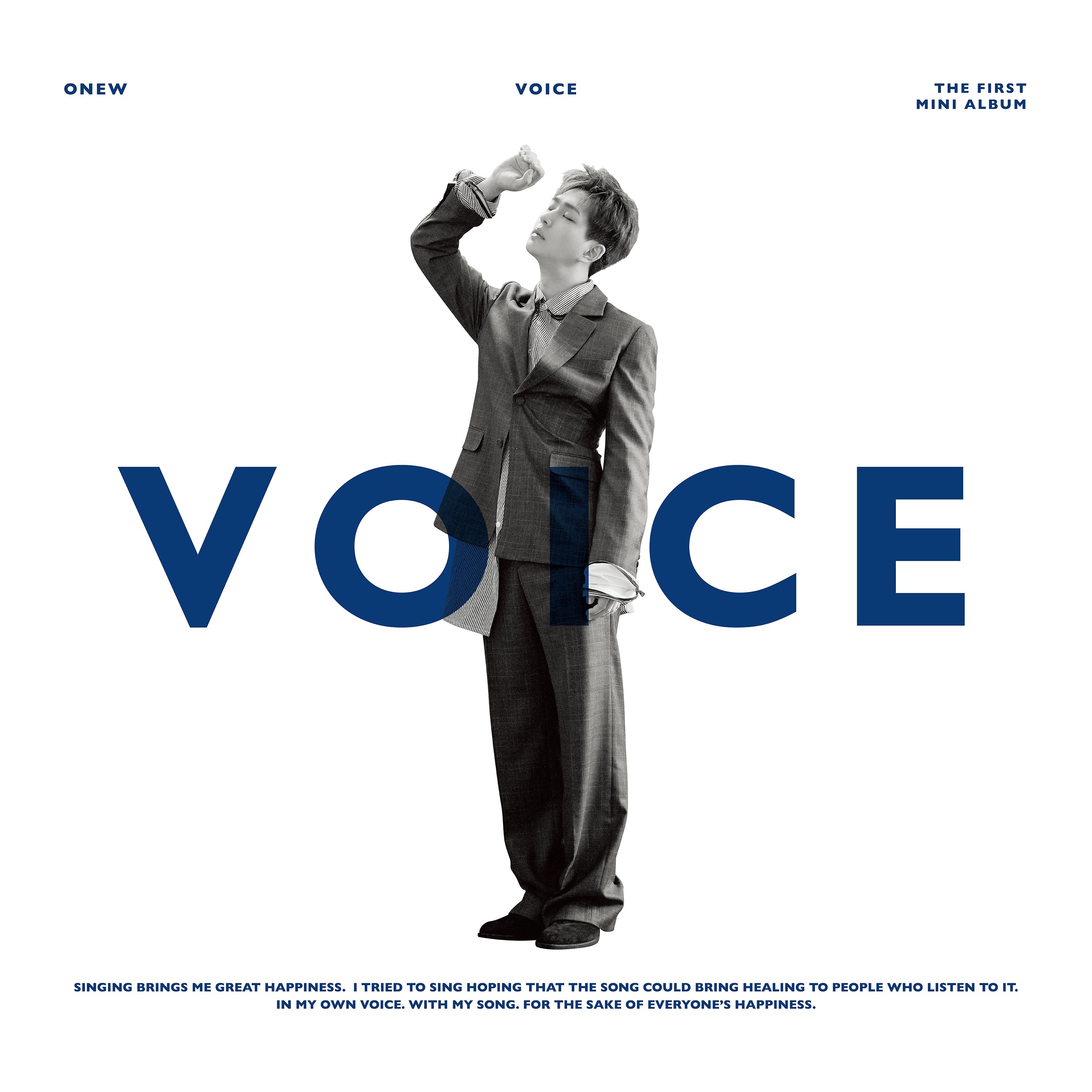 SHINee ONEW VOICE White ver. 1st Mini Solo Album 2018 CD +