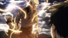 Reiner y Bertolt apunto de convertirse en titanes