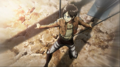 Eren controls his balance