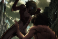 Annie patea a Eren