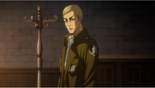 Erwin nombra a Hange como su sucesora