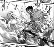 Levi arremete a Zeke