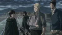 Reiner le explica su plan a Eren
