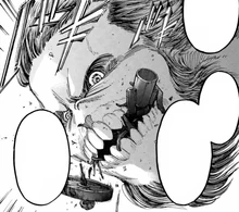 Marcel usando sus mandíbulas.