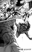 Ymir lucha contra los titanes del castillo Utgard