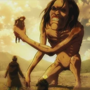 Marcel es atrapado por Ymir.
