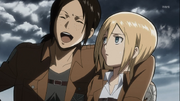 Ymir le pide matrimonio a Krista en "broma".