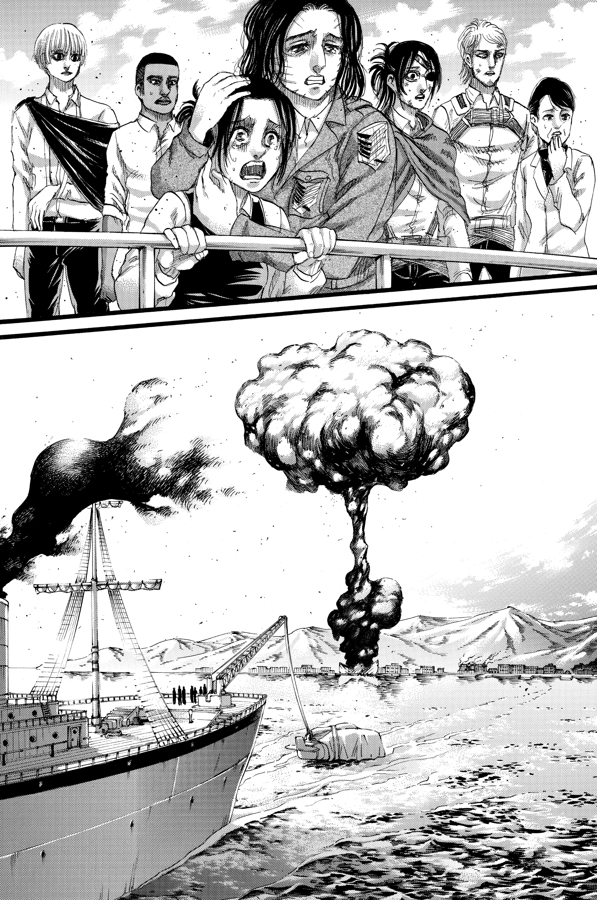 Shingeki no kyojin capítulo 115. Mangá  Trovão, Shingeki no kyojin,  Shingeki no