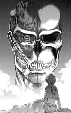 Armin sieht den kolossalen Titan in seinem Traum
