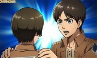 Eren grabs the player character