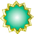 Gold badge blank