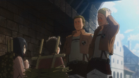 Eren argues with Hannes