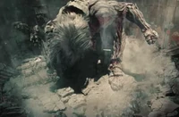 The White Titan crushes several soldiers