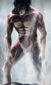Eren appears as a Titan