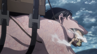 Hero Episode Attack On Titan Wiki Fandom All about them titans running into walls and killing people but then we got them hot characters coming in and saving the people like a boss!!!!