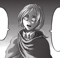 Historia pleads with Eren to return to the Wall