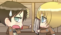 Armin shows Eren the book