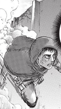 Bertolt escapes after his assault on Wall Rose