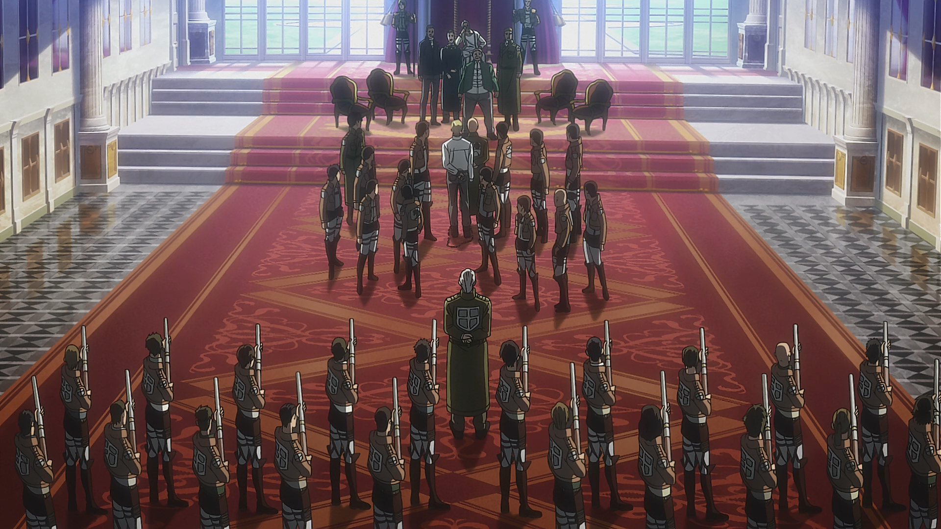 Three Army Regiments in Attack on Titan 