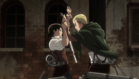 Levi and Erwin clash