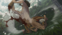 Eren tears off Reiner's arm