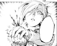 Annie creates an arm of the Female Titan to defeat Wald and Lou