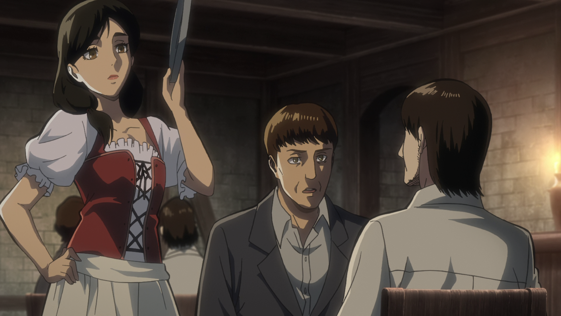 Grisha and his smiling sister  Attack on titan anime, Attack on titan,  Attack on titan season