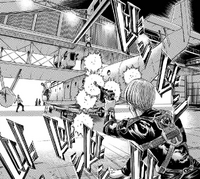 Floch fires multiple times at the flying boat