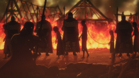 Eldians enslaving villagers