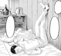 Bertolt's sleeping position