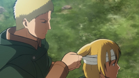 Reiner bandages Armin