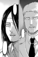 Eren greets Reiner