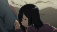 Mikasa apologizes to her mother