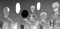 Annie confronts Eren's friends about killing him