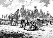 Hange se reencuentra con sus camaradas caídos.