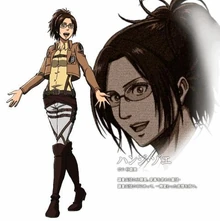 Disegno di Hanji adattato per l'anime