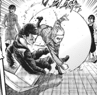 Eren gets punched by Armin after severing ties with him and Mikasa