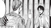 Erwin shows Eren the key to his basement