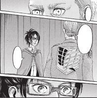 Erwin chooses Hange as the next commander