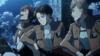 Levi smiling with his friends