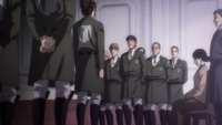 The military reconvenes following Eren's escape