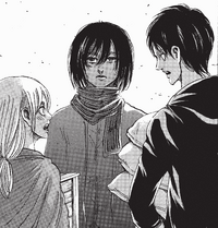 Eren talks with Historia