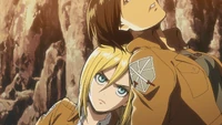 Christa asked Ymir to stop and defended Sasha