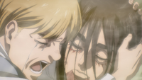 Eren is mourned by Armin